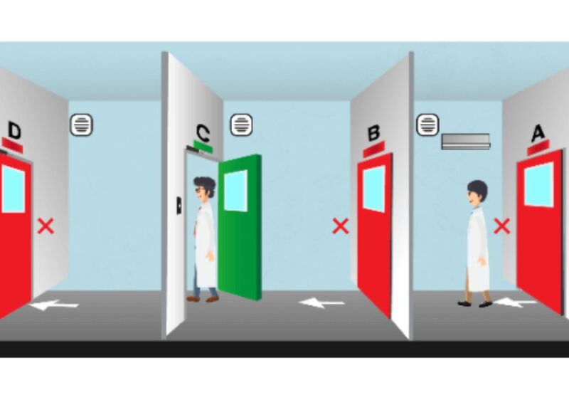 Instructions for operating airlock rooms according to GMP standards